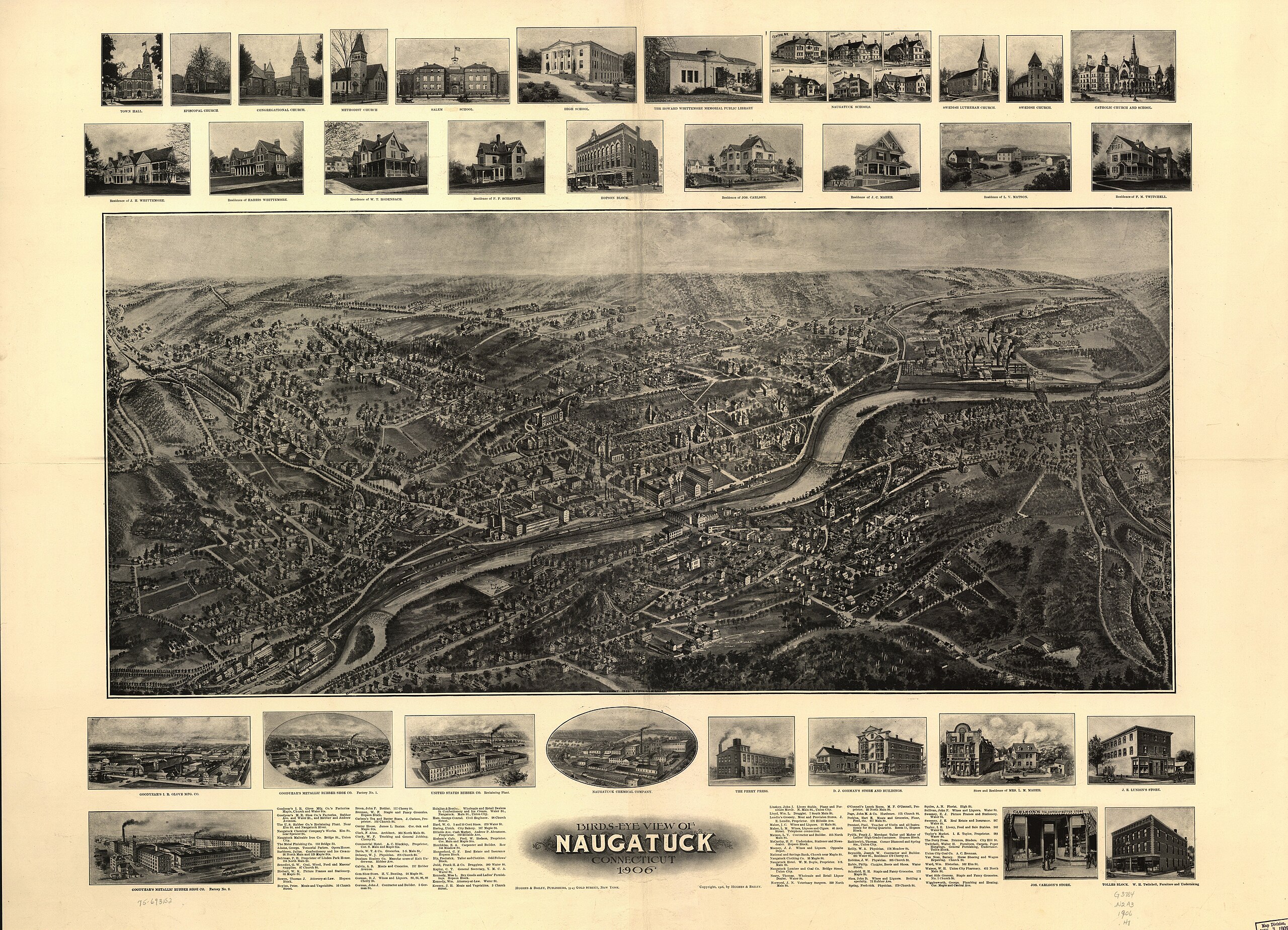 Birds Eye view of Naugatuck