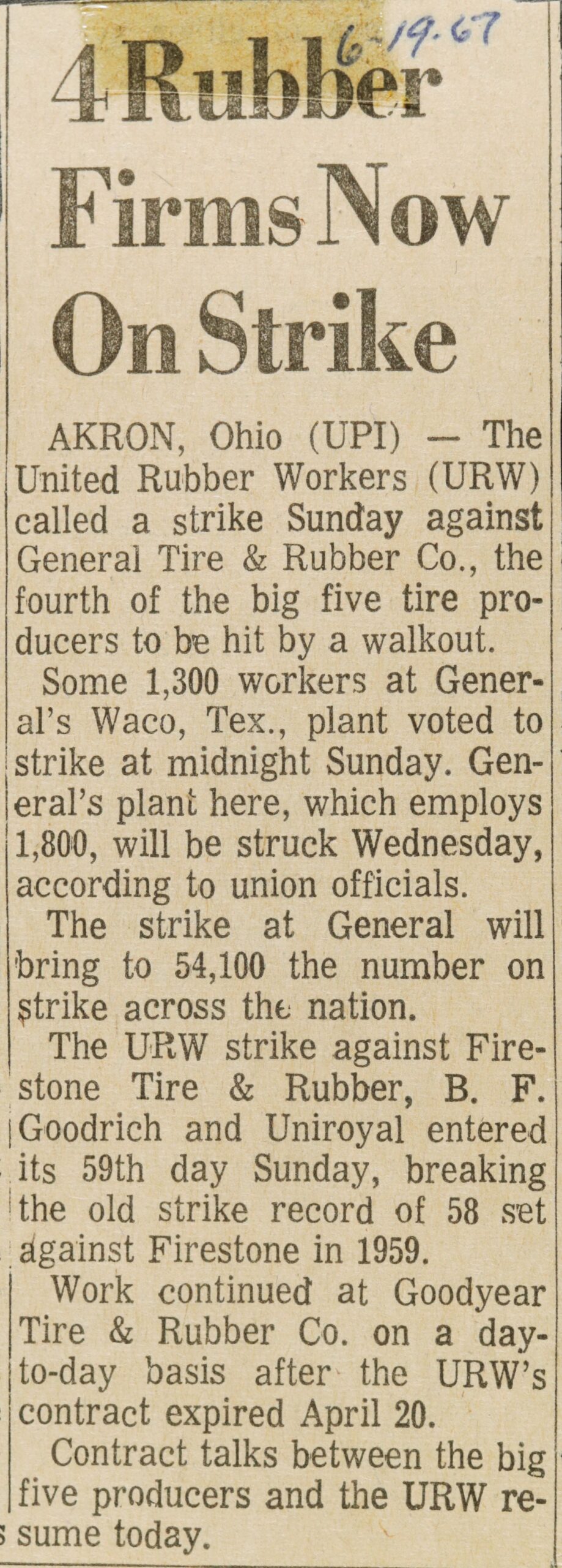 4 Rubber Firms Now On Strike