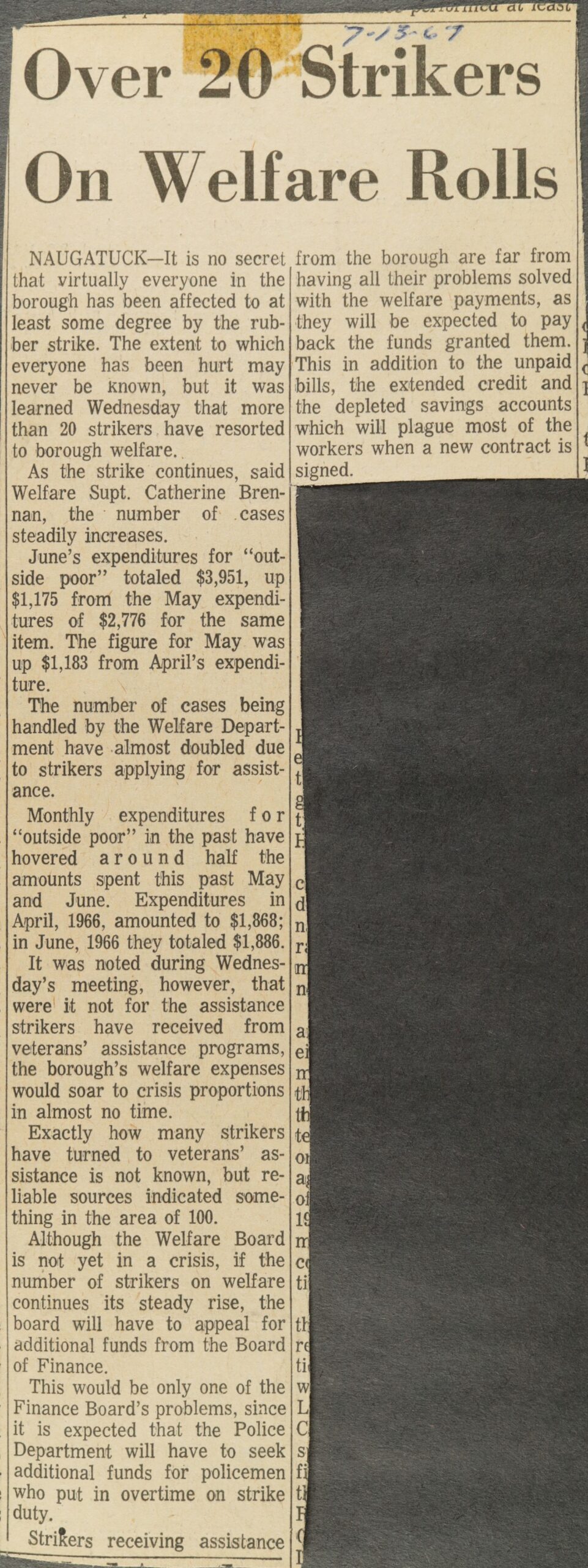 Over 20 Strikers On Welfare Rolls