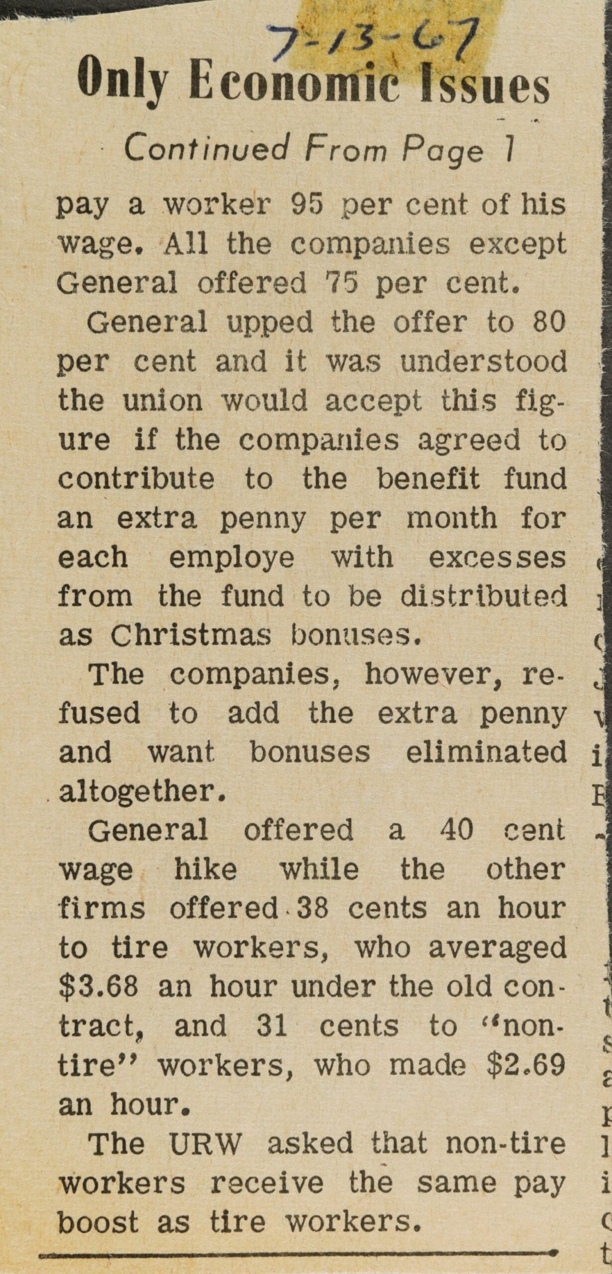 Only Economic Issues