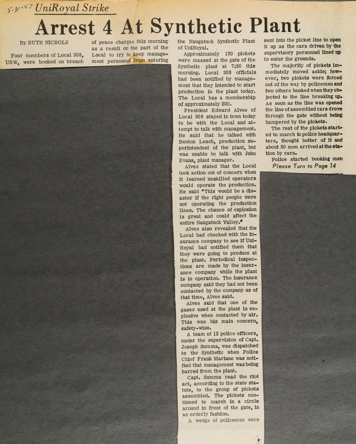 Arrest 4 At Synthetic Plant