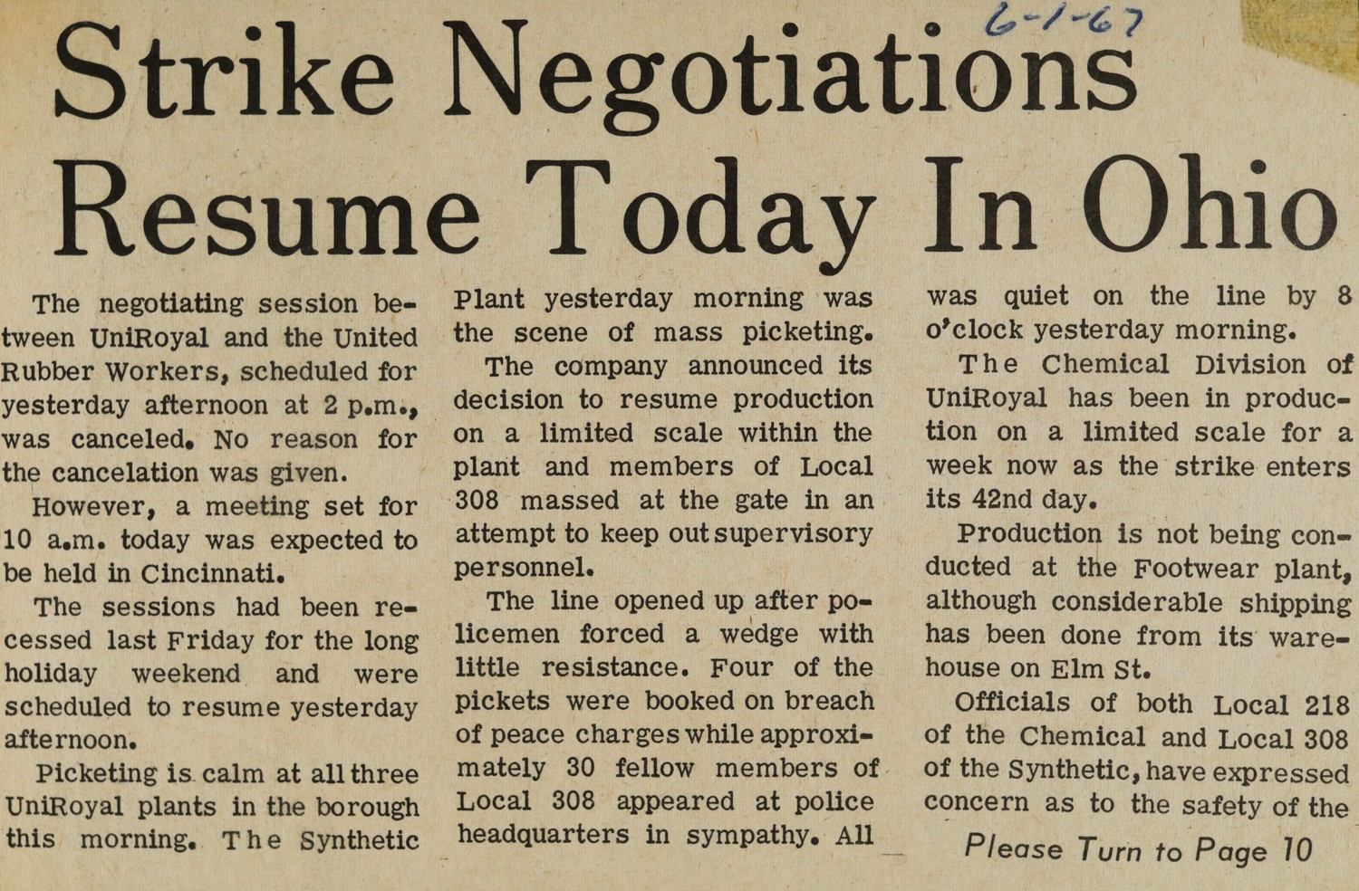 Strike Negotiations Resume Today In Ohio