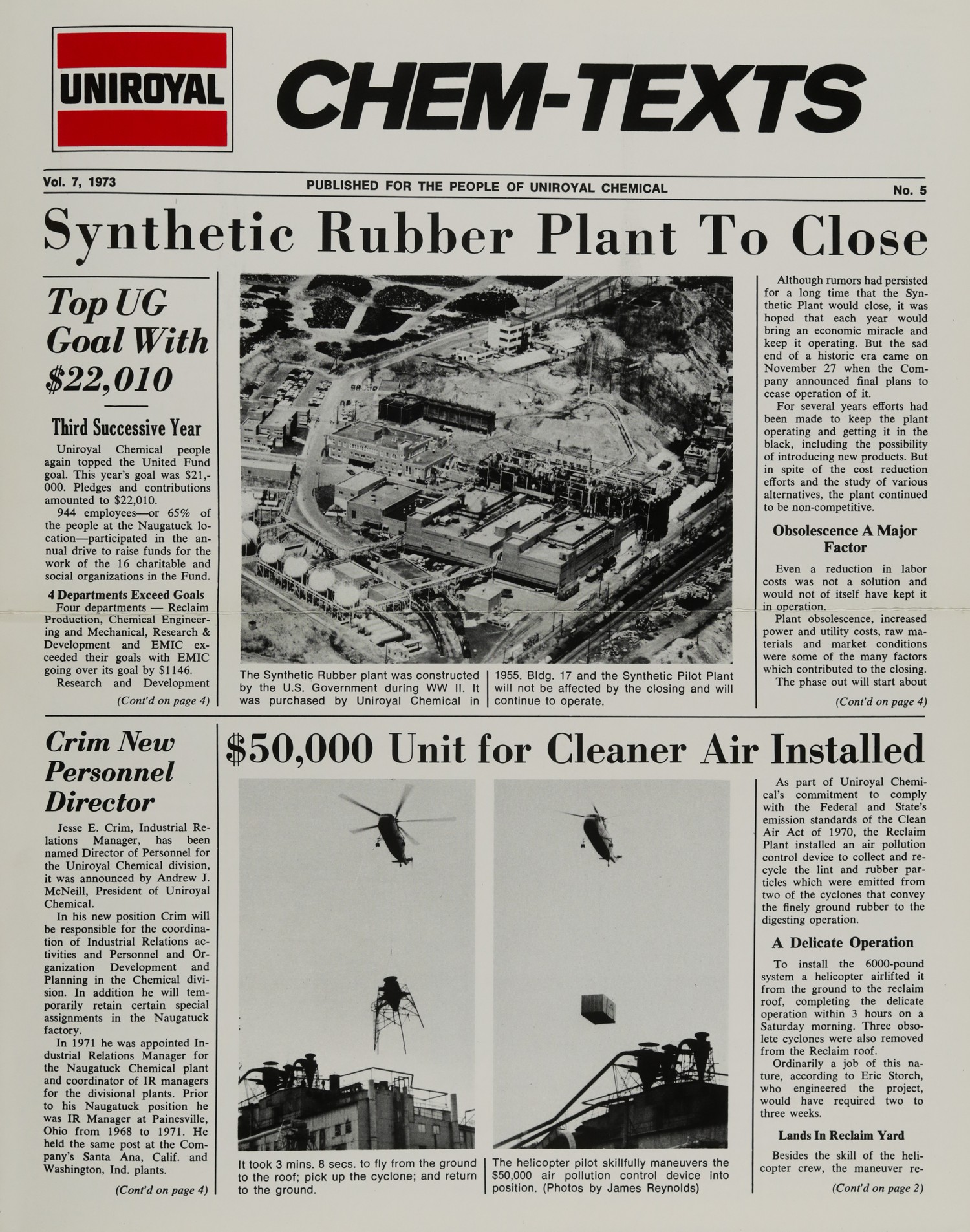 Synthetic Rubber Plant To Close