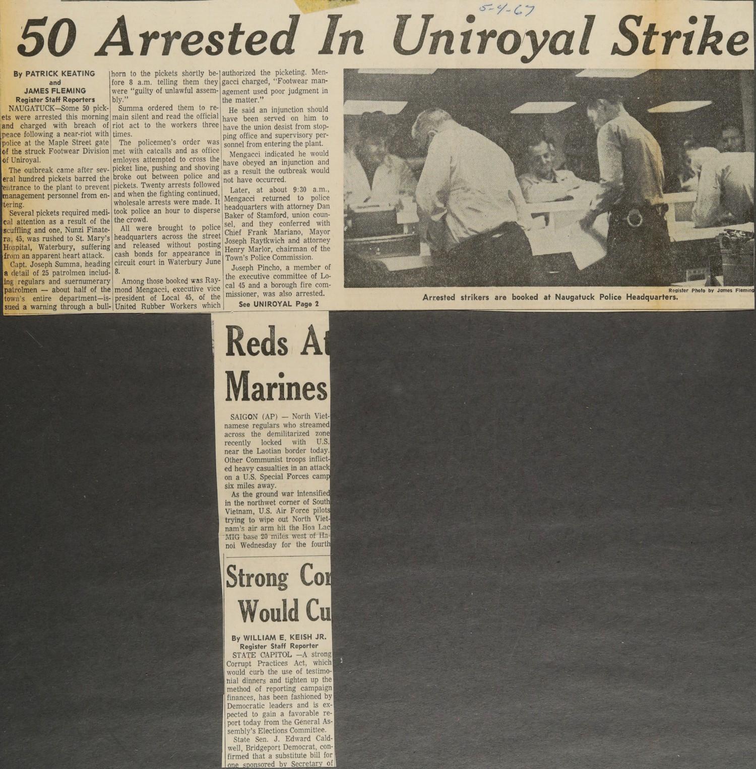 50 Arrested In Uniroyal Strike