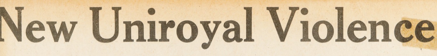 New Uniroyal Violence