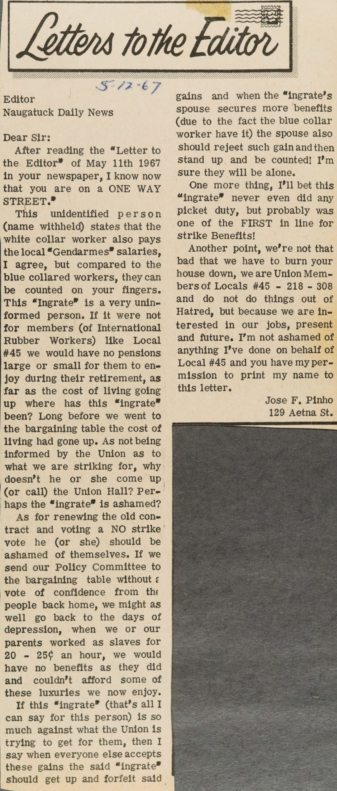 Letters to the Editor