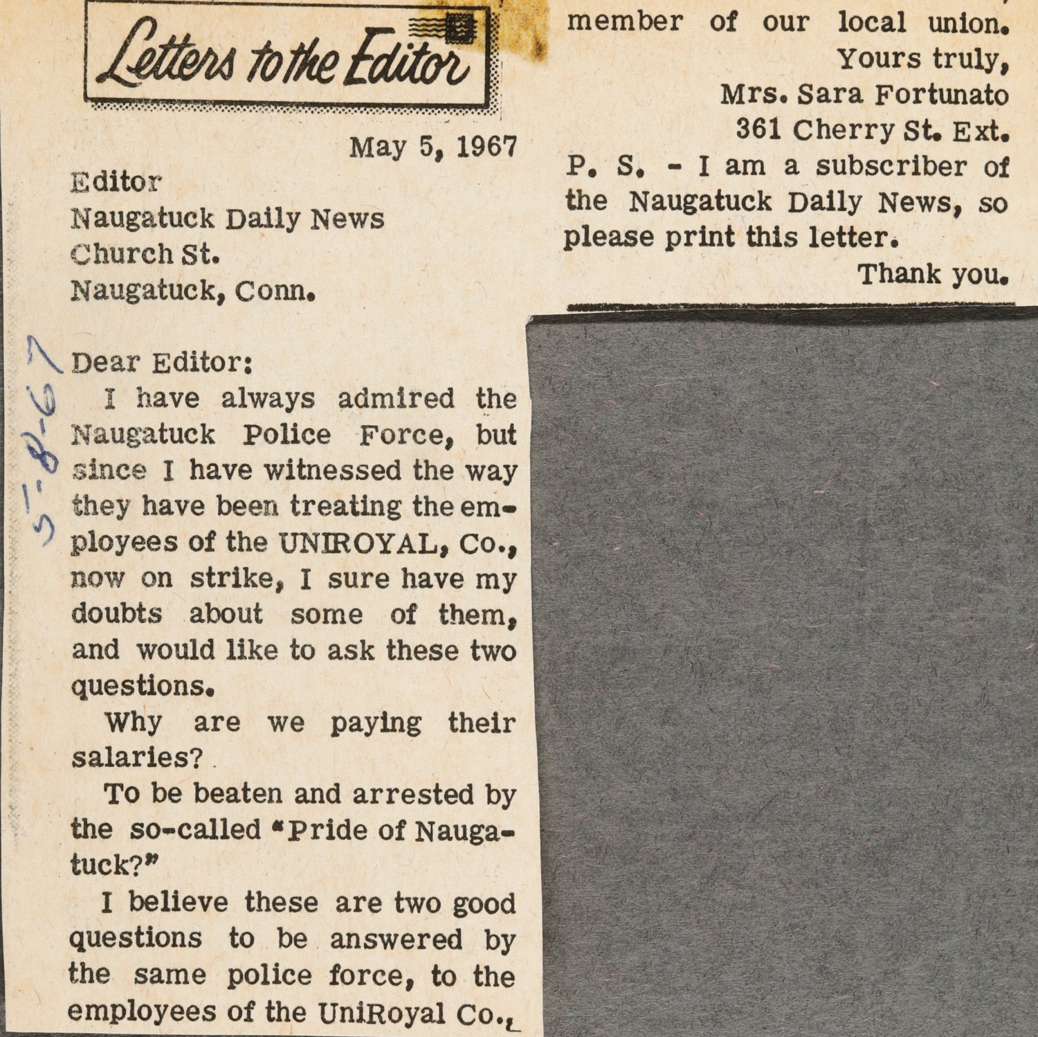 Letters to the Editor